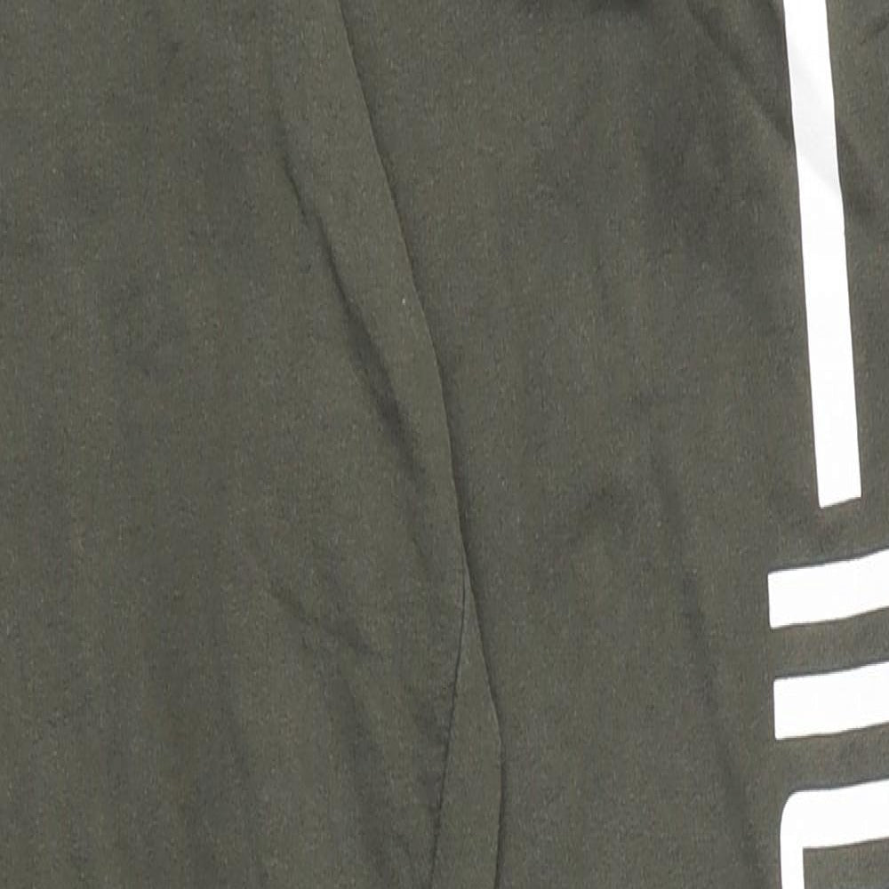 Select Womens Green  Cotton Sweatpants Trousers Size 12 L26 in Regular