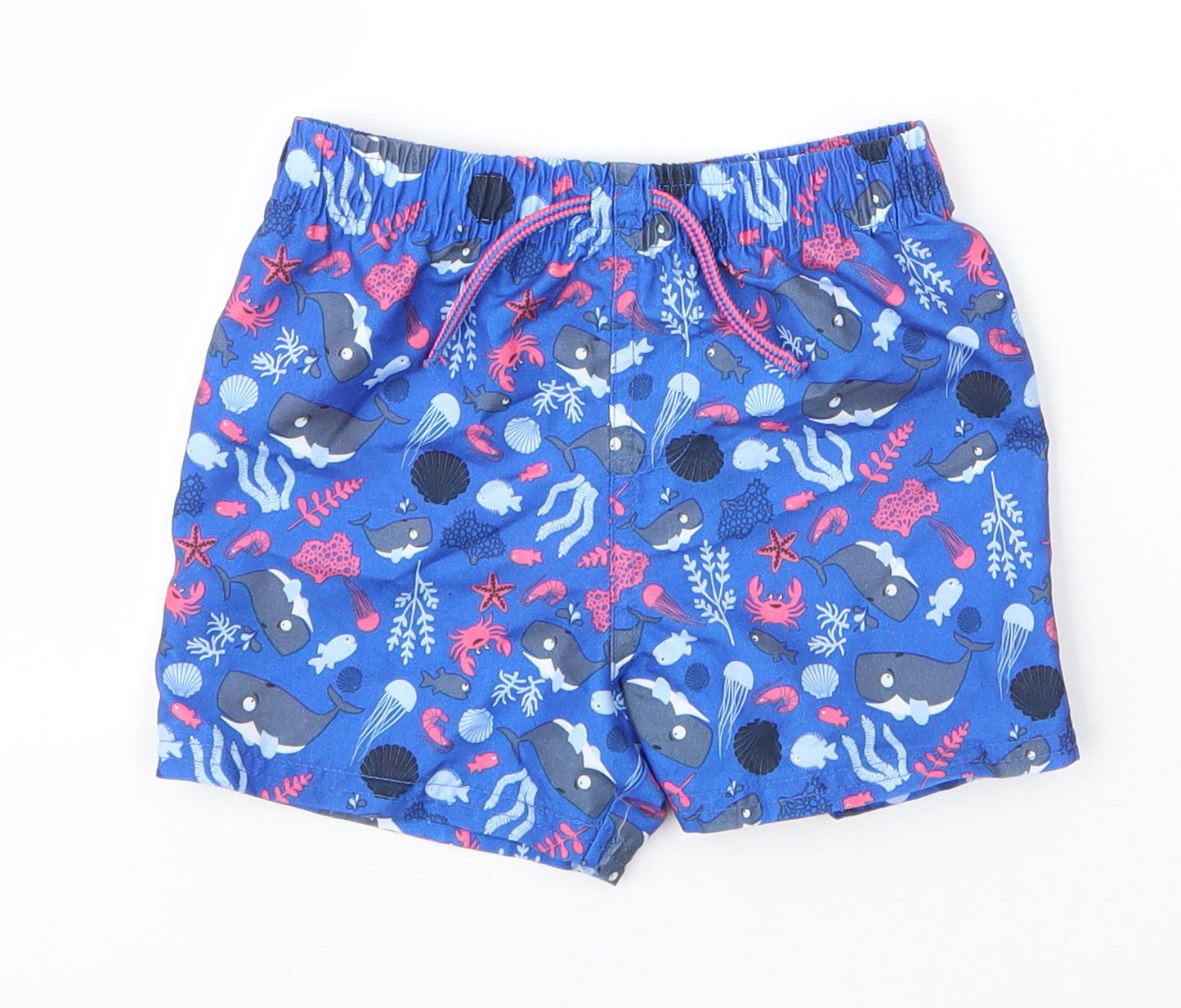 Primark Boys Blue  Polyester Sweatpants Trousers Size 18 Months  Drawstring