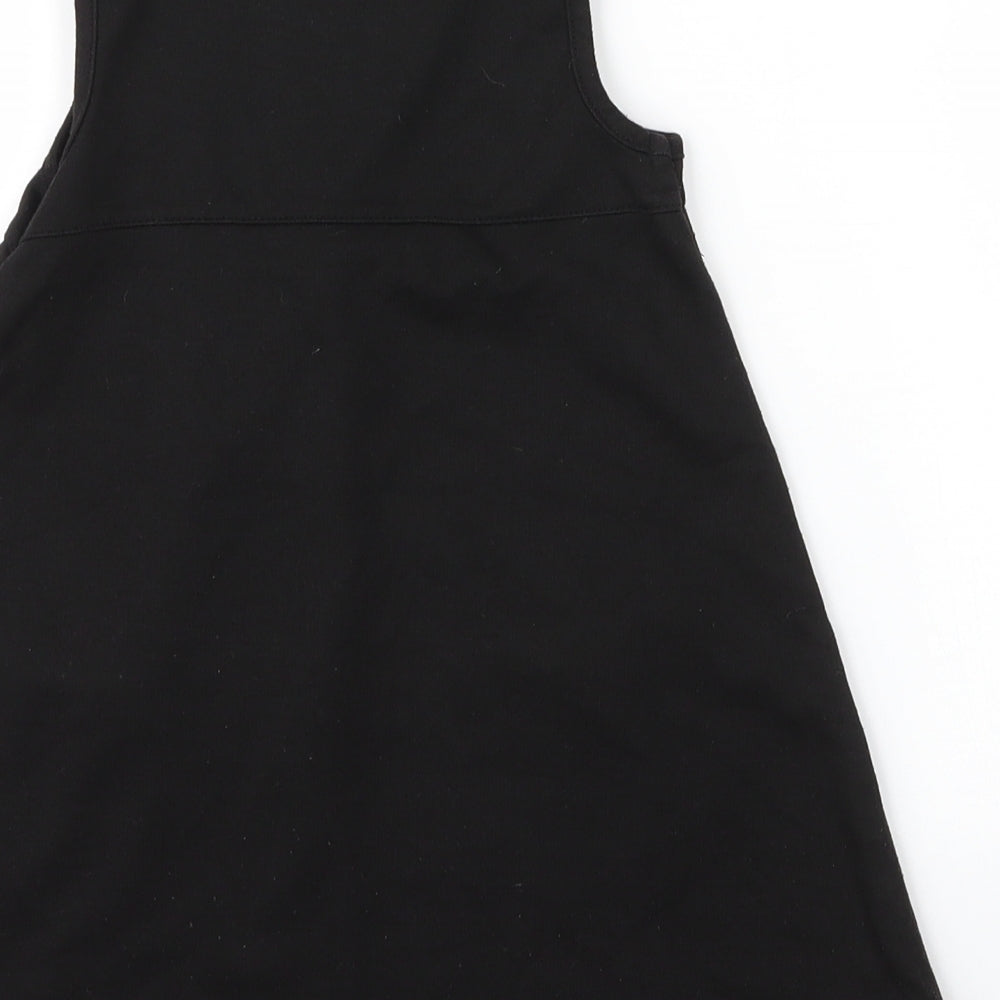 Lily & Dan Girls Black  Viscose A-Line  Size 3 Years  Round Neck