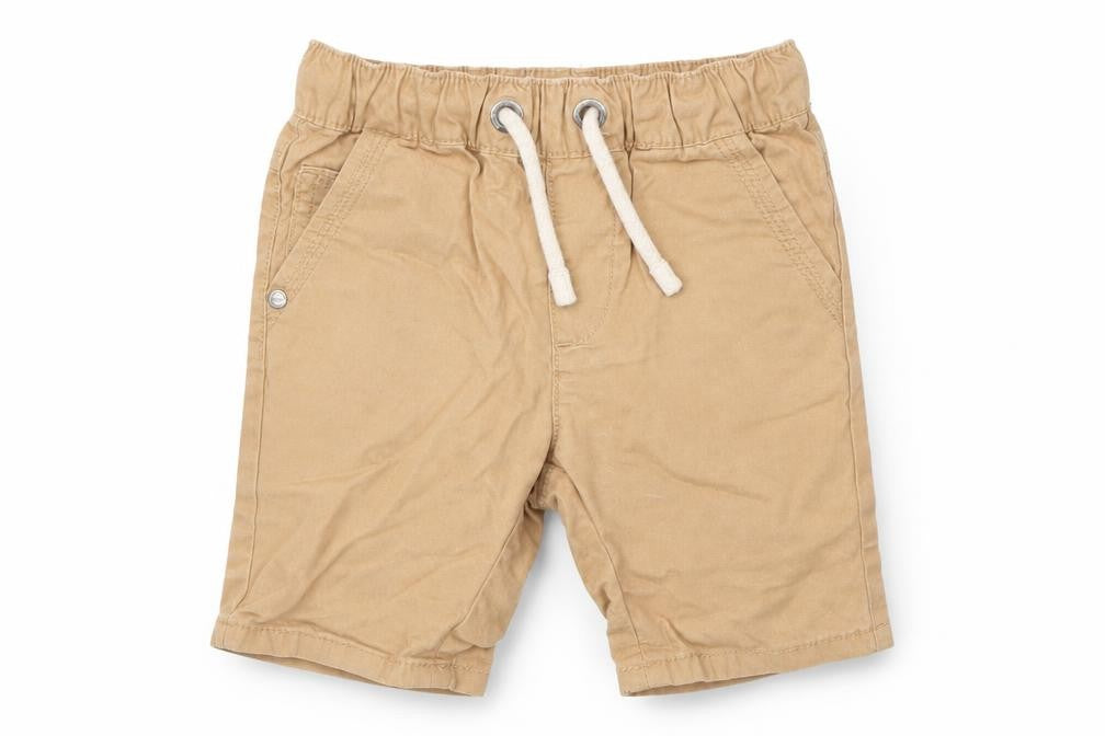 NEXT Boys Beige  Cotton Capri Trousers Size 12 Months  Drawstring