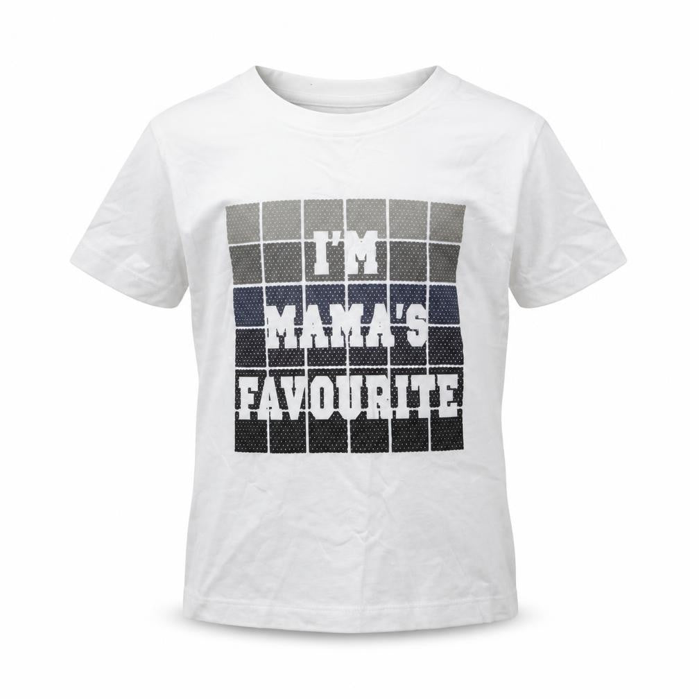 Nutmeg Boys White  Cotton Basic T-Shirt Size 3-4 Years Round Neck  - I'm Mama's Favourite