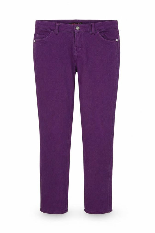 Miss 21 Womens Purple  Cotton Jegging Leggings Size 12 L31 in