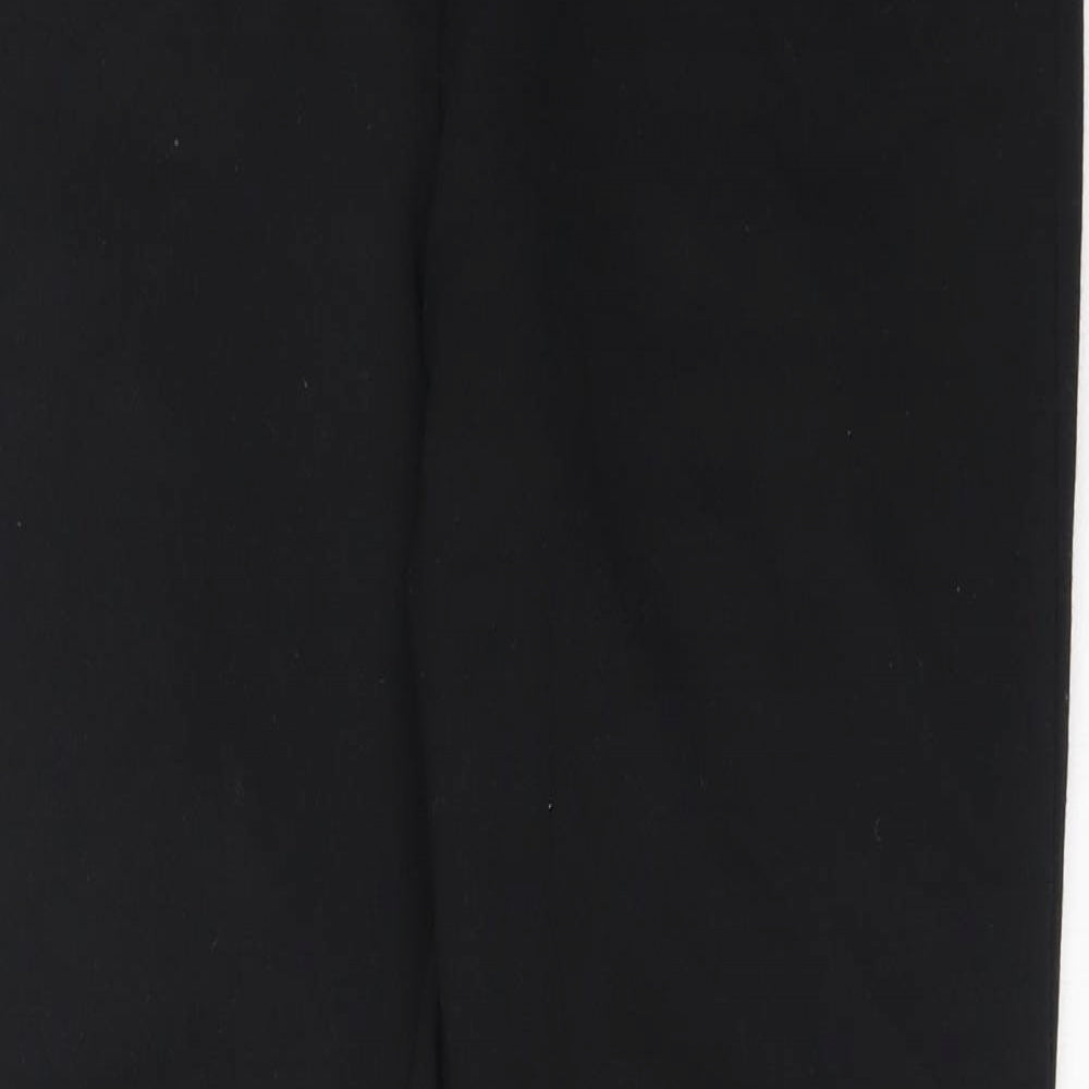Preworn Womens Black  Polyester Capri Trousers Size 33 in L27.5 in Regular