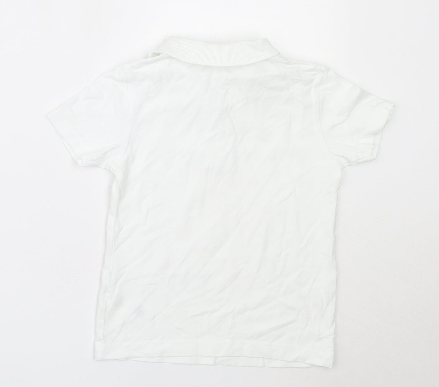 George Boys White  Cotton Basic Button-Up Size 4-5 Years Collared