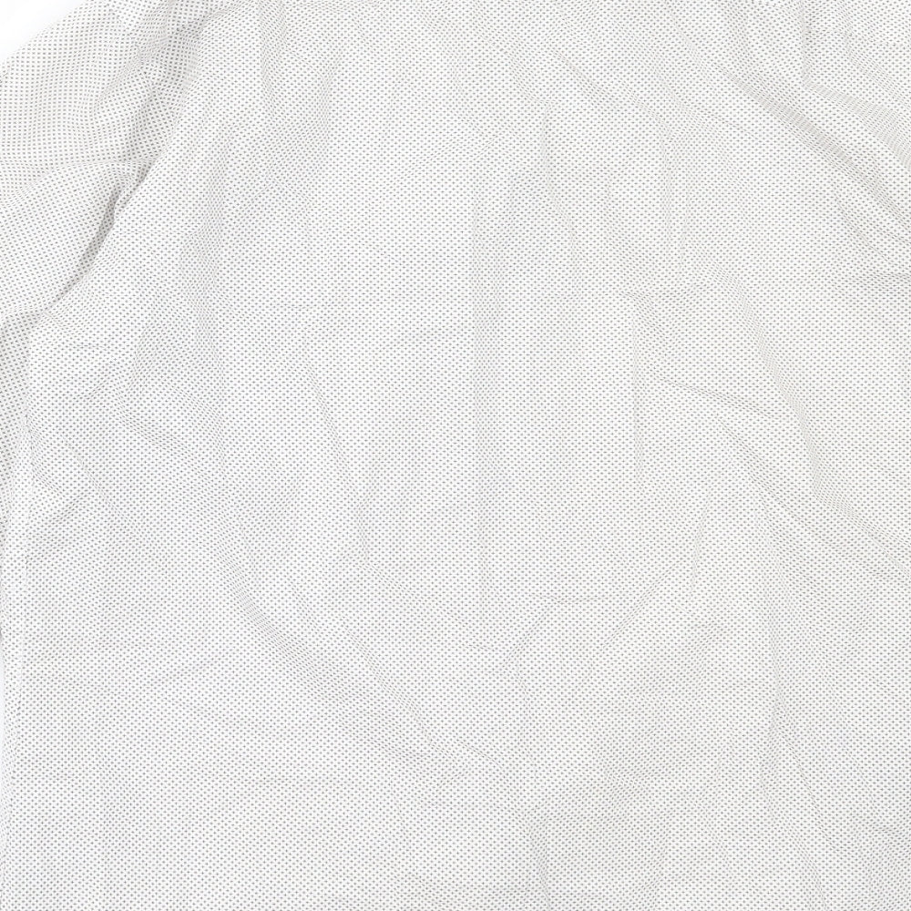 Cedar Wood State Mens Ivory  Cotton  Button-Up Size 16 Collared