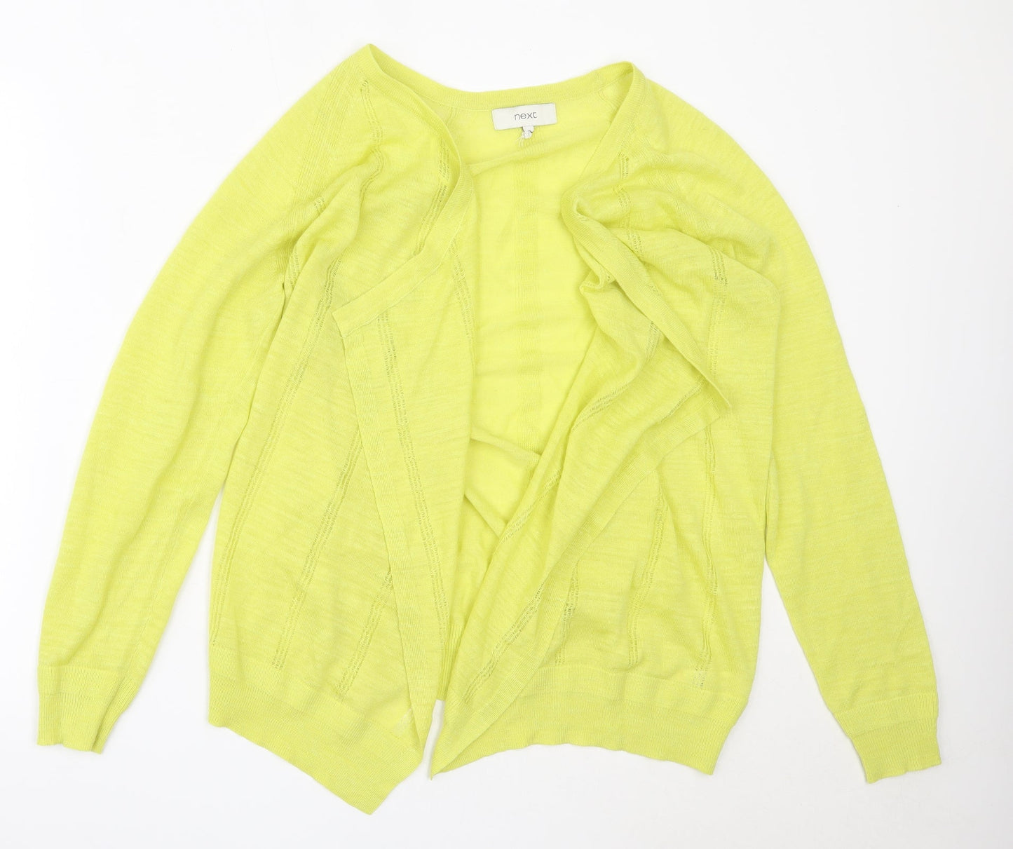 NEXT Womens Green Round Neck  Acrylic Cardigan Jumper Size 12