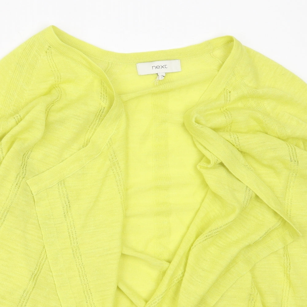 NEXT Womens Green Round Neck  Acrylic Cardigan Jumper Size 12