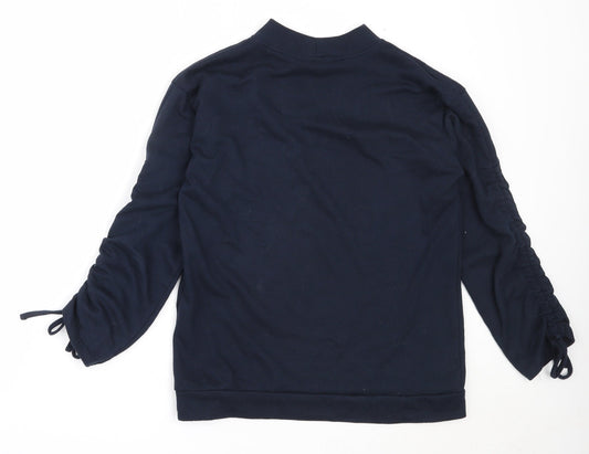 Vera Moda Womens Blue  Polyester Pullover Sweatshirt Size S