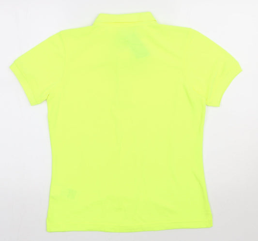 James & Nicholson Womens Yellow  Polyester Basic Polo Size M Collared - work wear