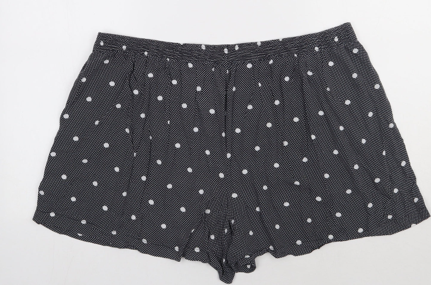 matalab Womens Blue Polka Dot Viscose Sweat Shorts Size 20 L3 in Regular