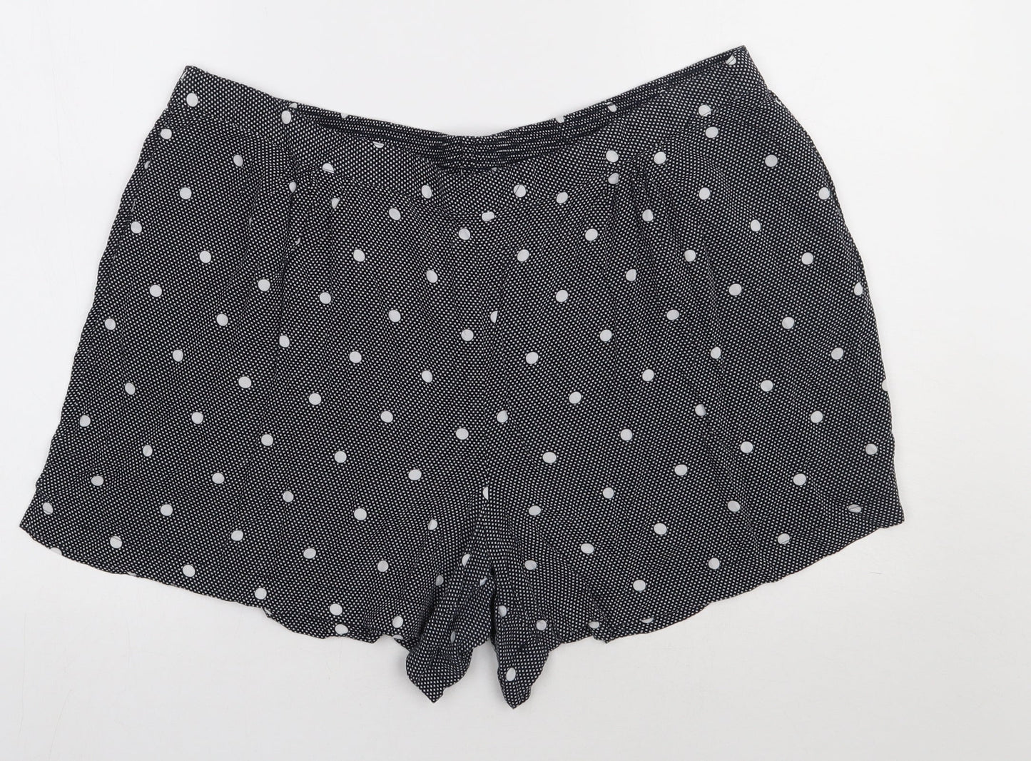 matalab Womens Blue Polka Dot Viscose Sweat Shorts Size 20 L3 in Regular