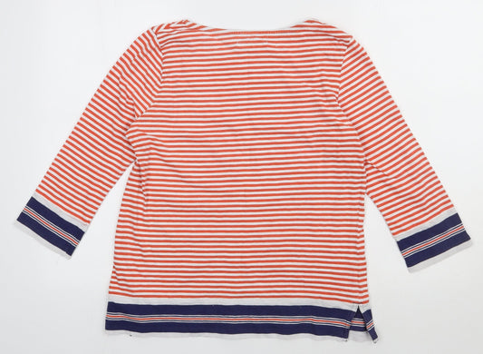 NEXT Womens Orange  Cotton Pullover Sweatshirt Size 10  Pullover
