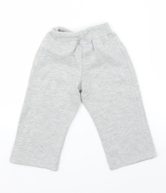 Early Days Boys Grey  Cotton Jogger Trousers Size 6-9 Months  Drawstring