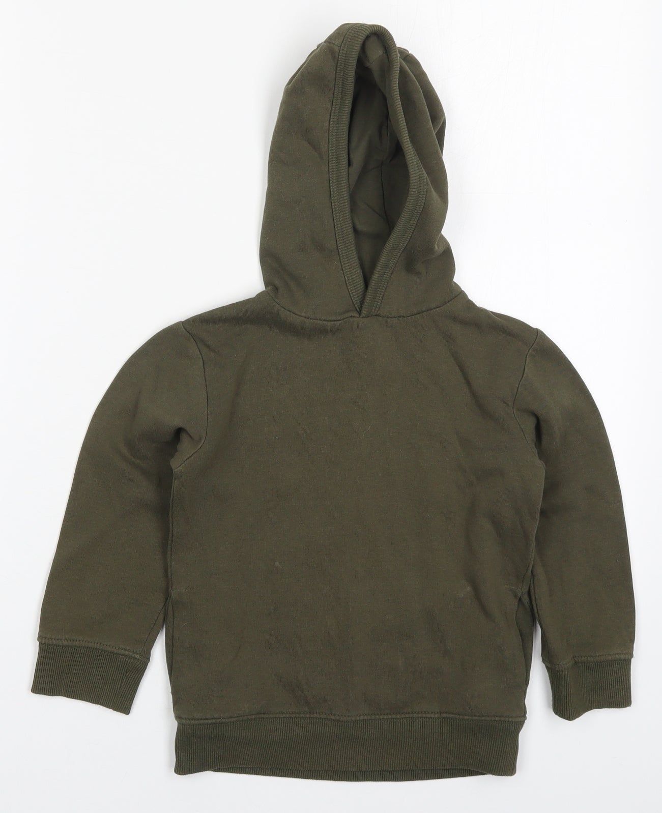 Urban Rascals Boys Green  Cotton Pullover Hoodie Size 4-5 Years  Pullover