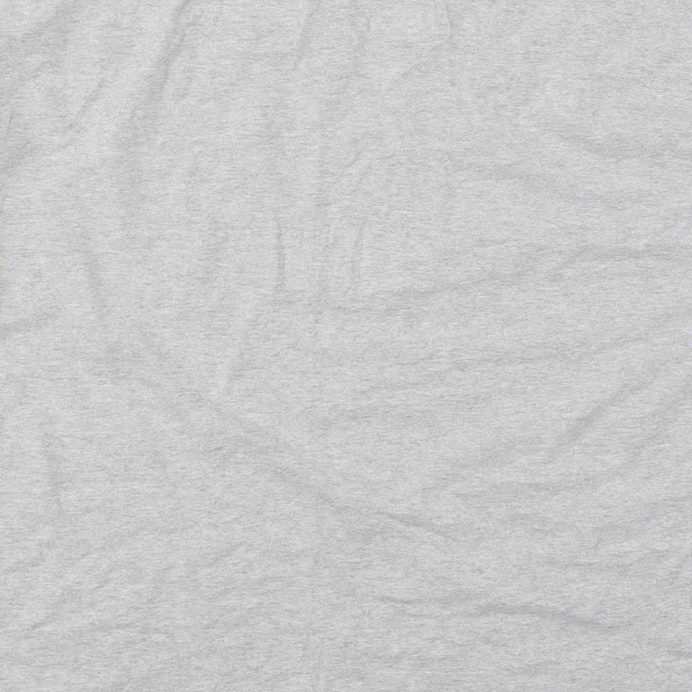 Missguided Womens Grey  Polyester Basic T-Shirt Size 8 Crew Neck - New Season