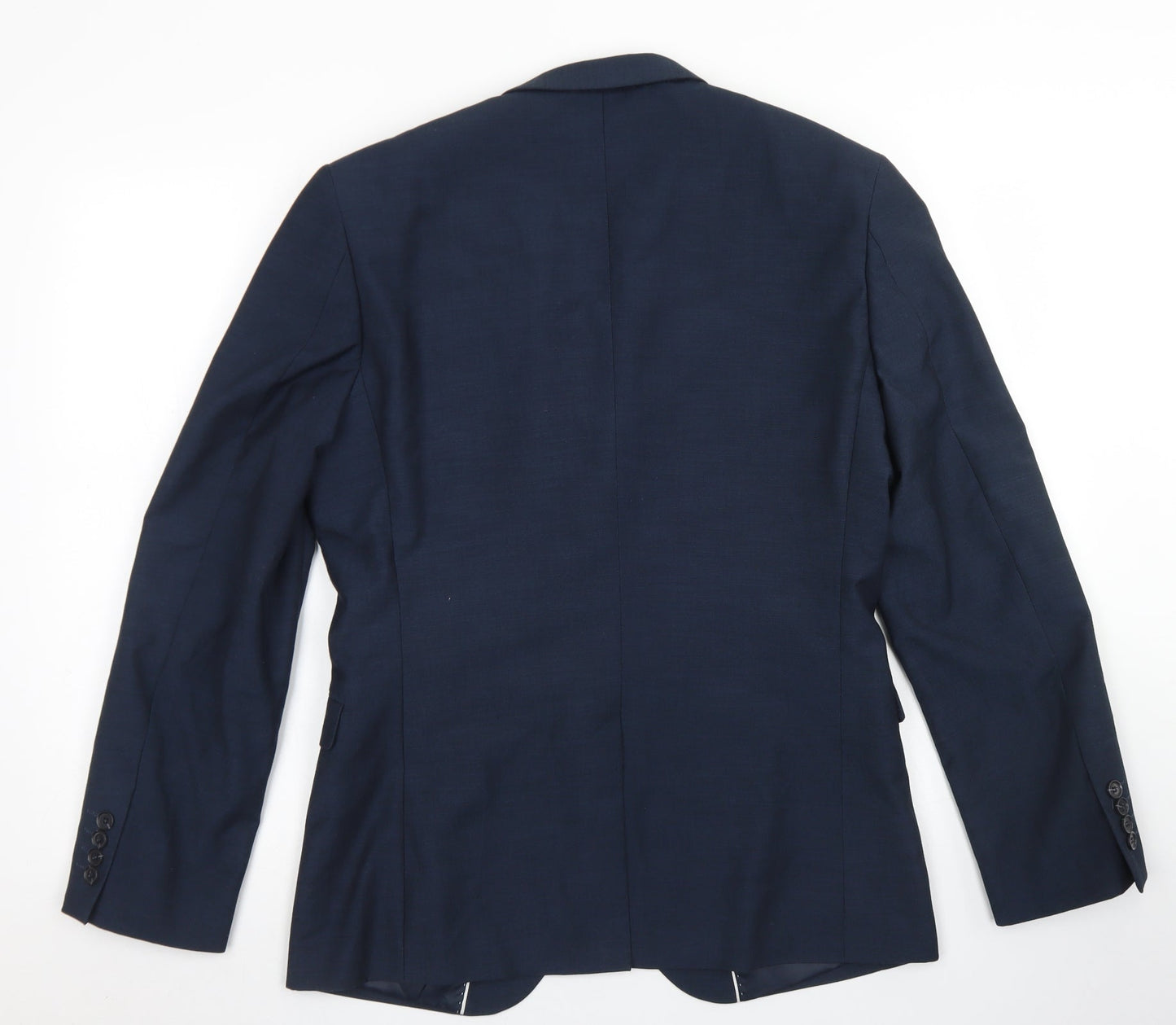 Cedar Wood State Mens Black  Polyester Jacket Blazer Size 38