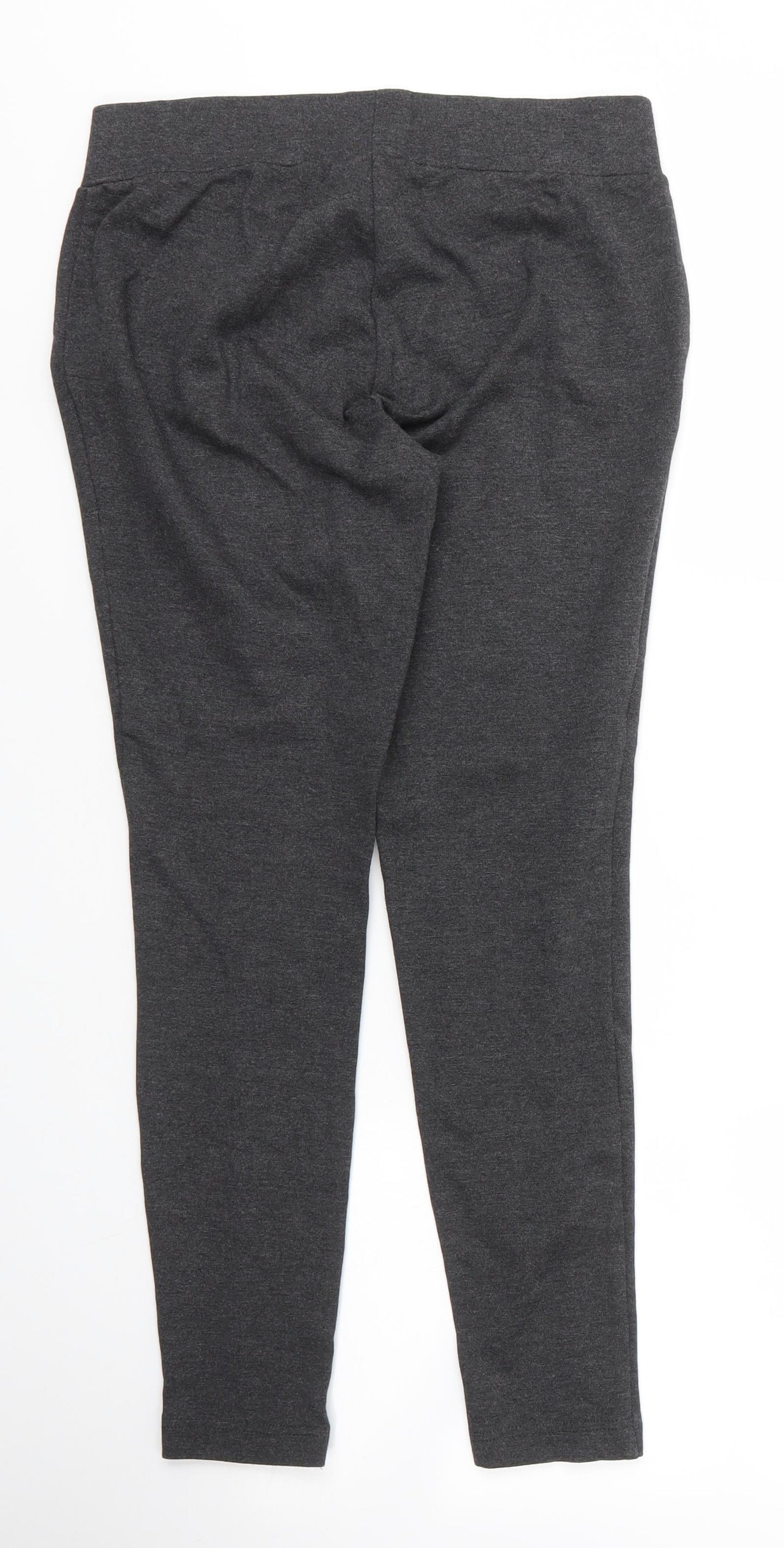 Papaya Womens Grey  Viscose Carrot Trousers Size 10 L24 in Regular