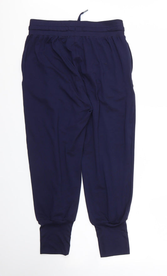 NEXT Womens Blue  Polyester Sweatpants Trousers Size 10 L23 in Regular Drawstring