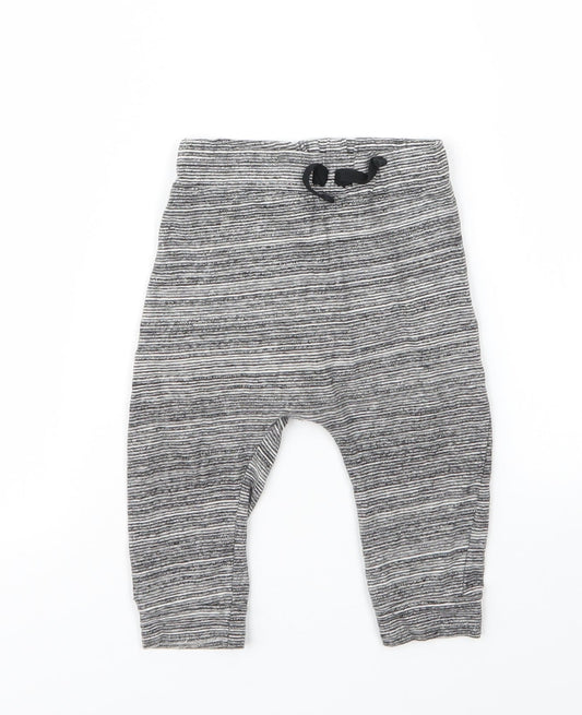 George Boys Grey  Cotton Capri Leggings Size 6-9 Months  Drawstring