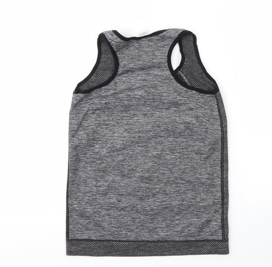 Preworn Womens Grey  Polyester Basic Tank Size S Round Neck