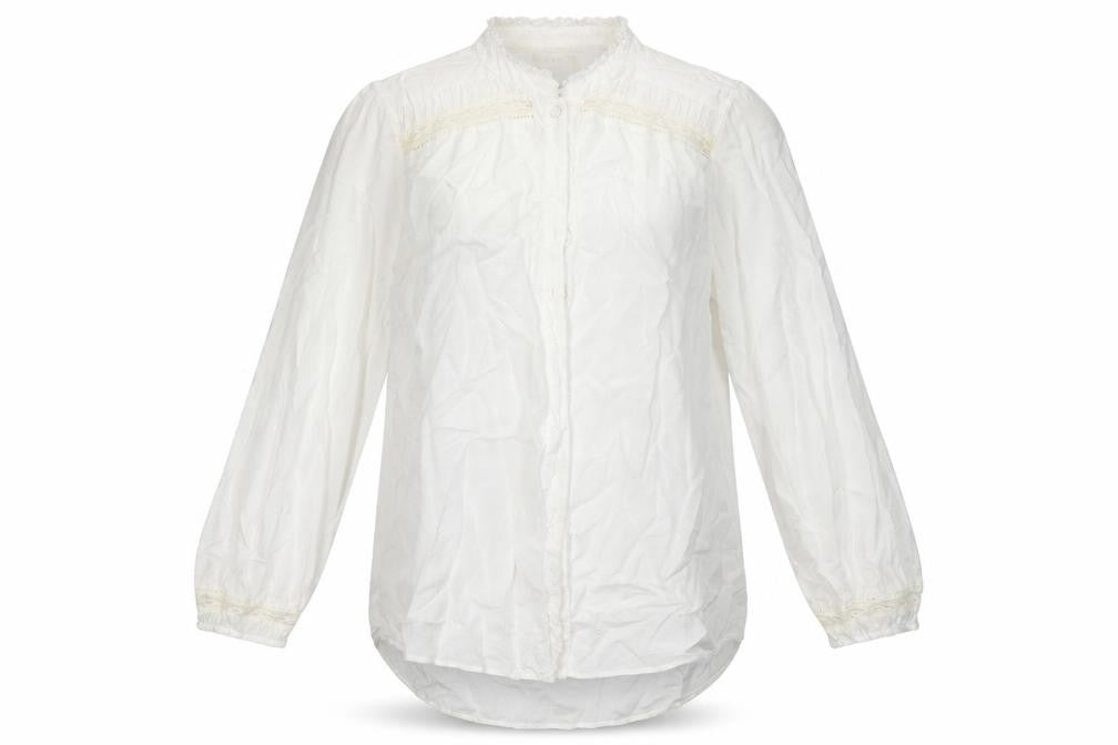 River Island Womens White  Viscose Basic Button-Up Size 12 V-Neck