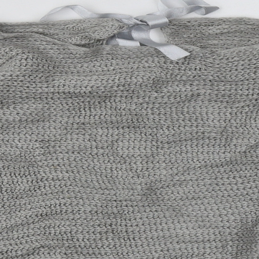 Preworn Womens Grey  Acrylic Pullover Sweatshirt Size S  Pullover