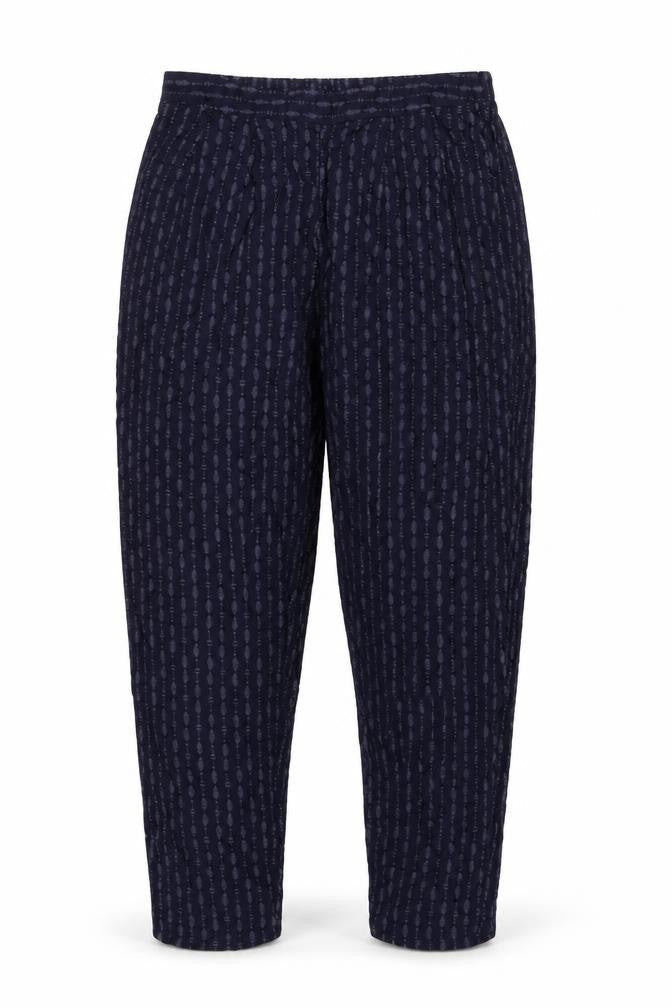 viz.a.viz Womens Blue Geometric Viscose Trousers  Size S L27 in Regular