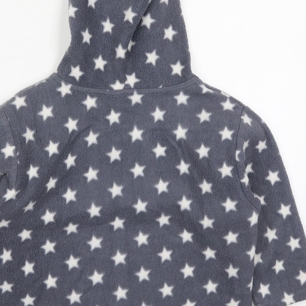 India Cymru Girls Grey Geometric Polyester Top Pyjama Top Size 5-6 Years  Pullover - Stars