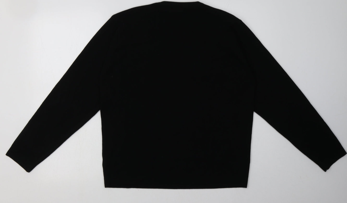 NEXT Mens Black  Viscose Pullover Sweatshirt Size L