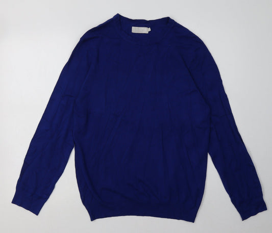 Debenhams Mens Blue  Viscose Pullover Sweatshirt Size S