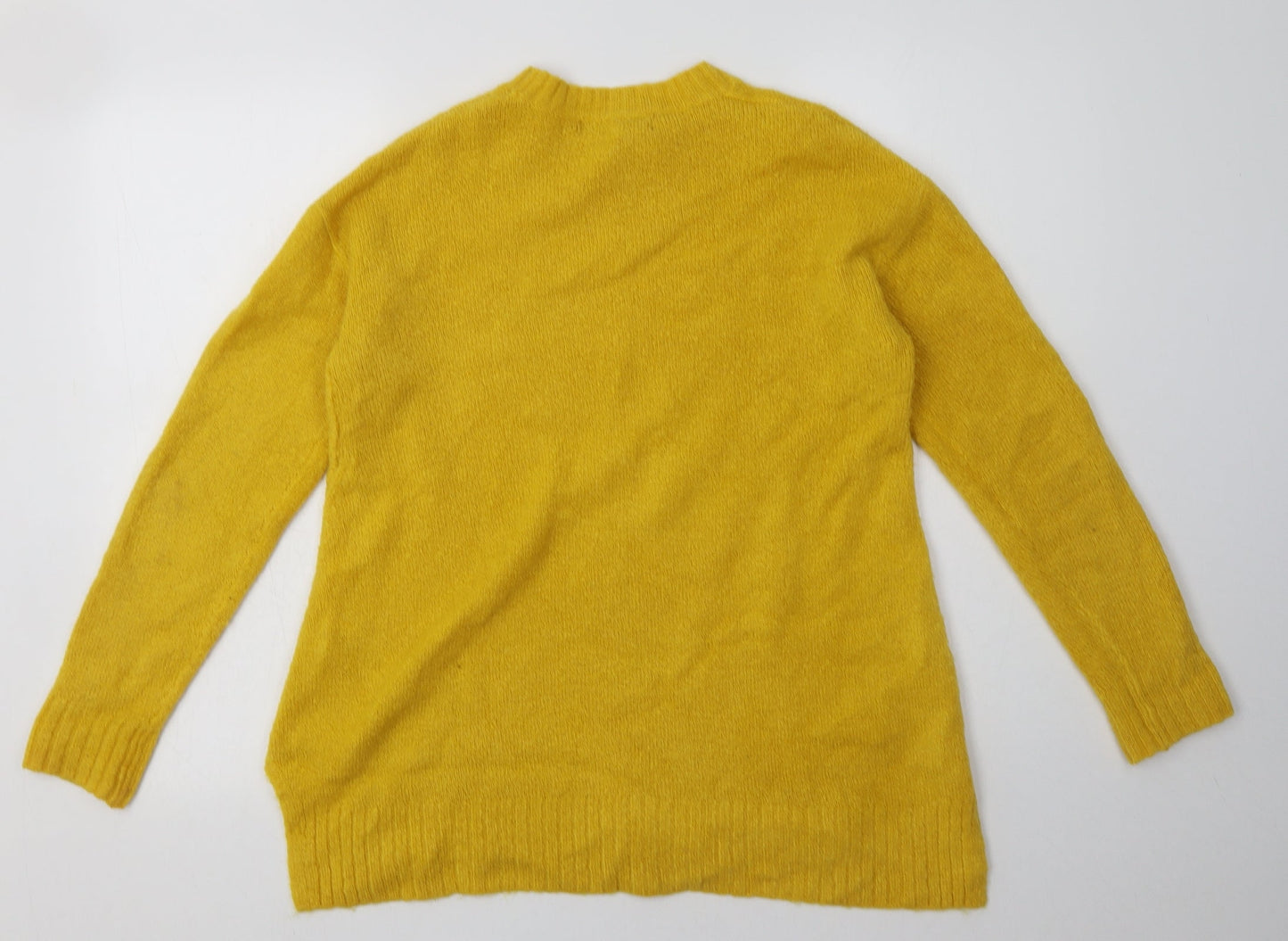 Marks and Spencer Womens Yellow  Acrylic Pullover Sweatshirt Size S  Pullover