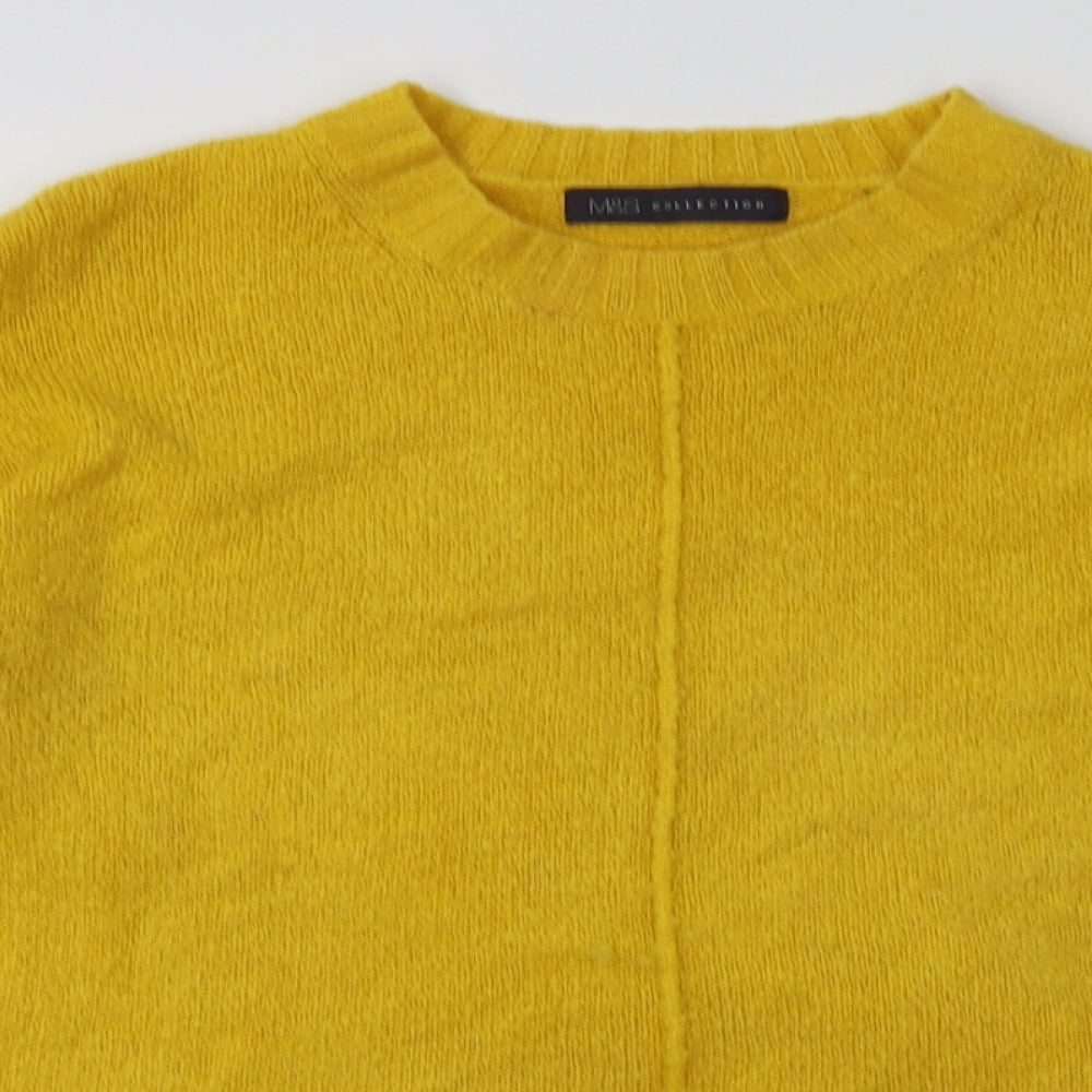 Marks and Spencer Womens Yellow  Acrylic Pullover Sweatshirt Size S  Pullover