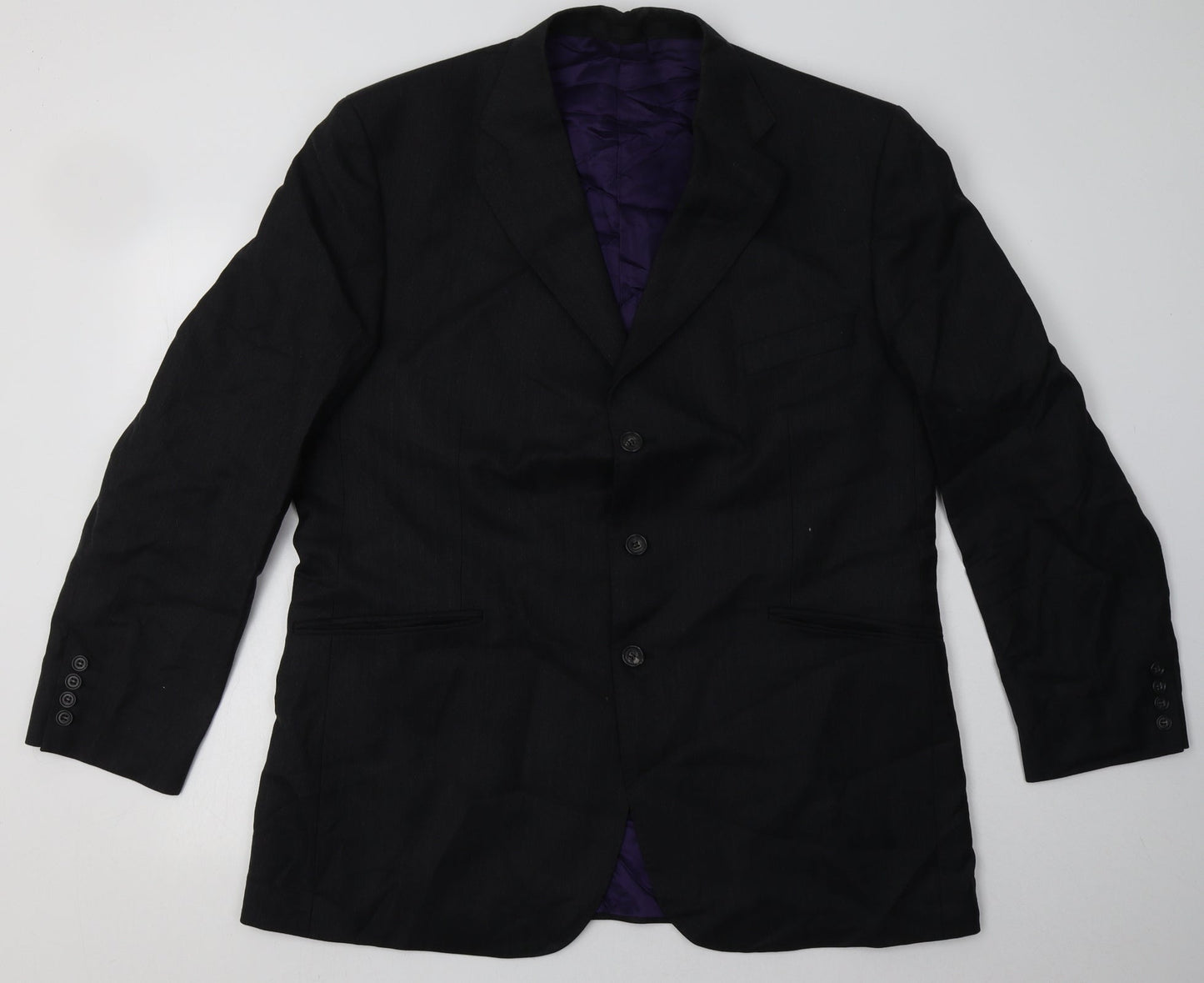 Marks and Spencer Mens Grey  Wool Jacket Blazer Size 44