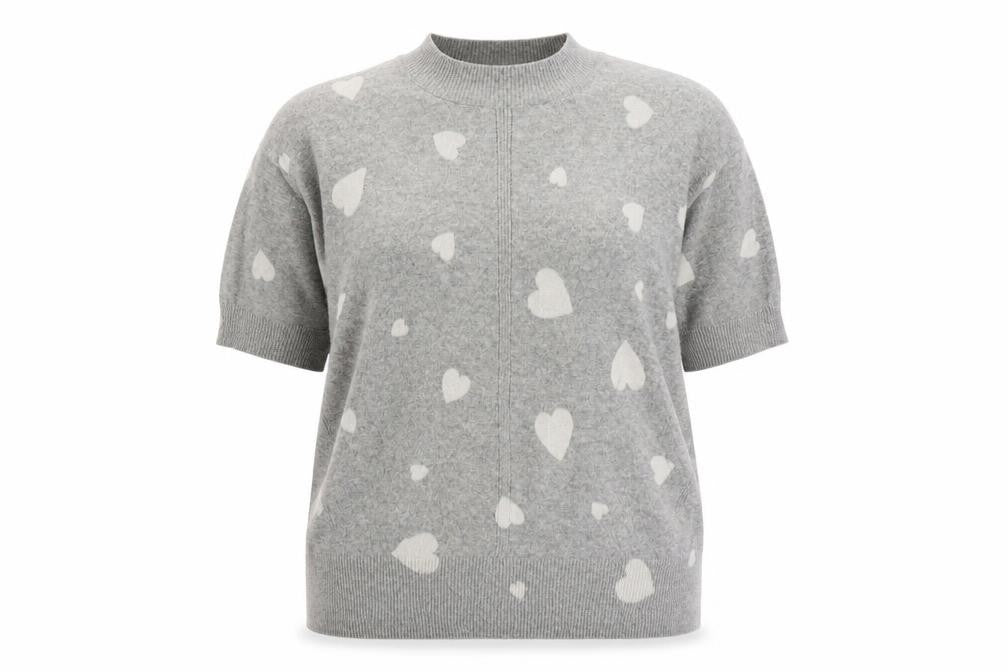 Marks and Spencer Womens Grey Geometric Cotton Pullover Sweatshirt Size M  Pullover