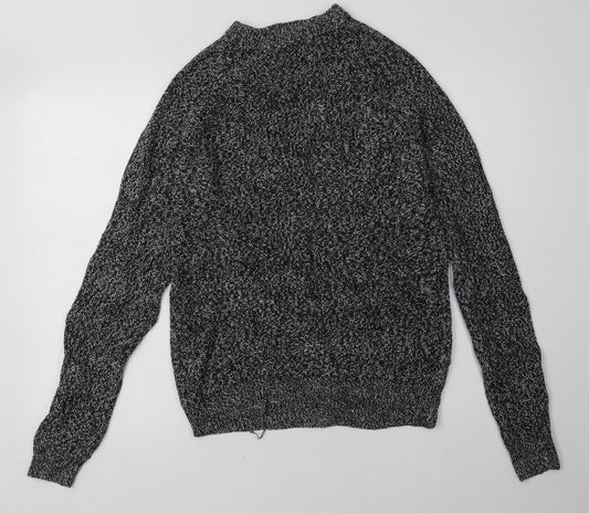 Cedar Wood State Mens Grey  Acrylic Pullover Sweatshirt Size M