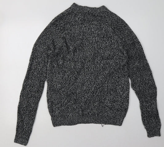 Cedar Wood State Mens Grey  Acrylic Pullover Sweatshirt Size M