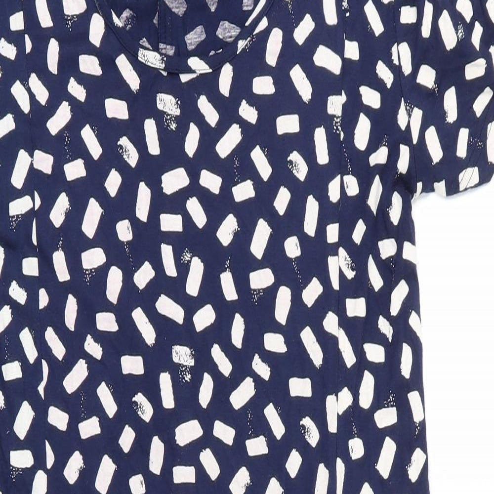Capri Womens Blue  Viscose A-Line  Size S  Scoop Neck