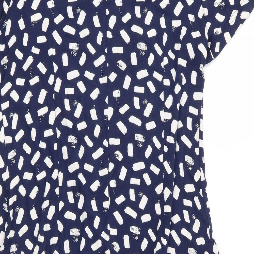 Capri Womens Blue  Viscose A-Line  Size S  Scoop Neck