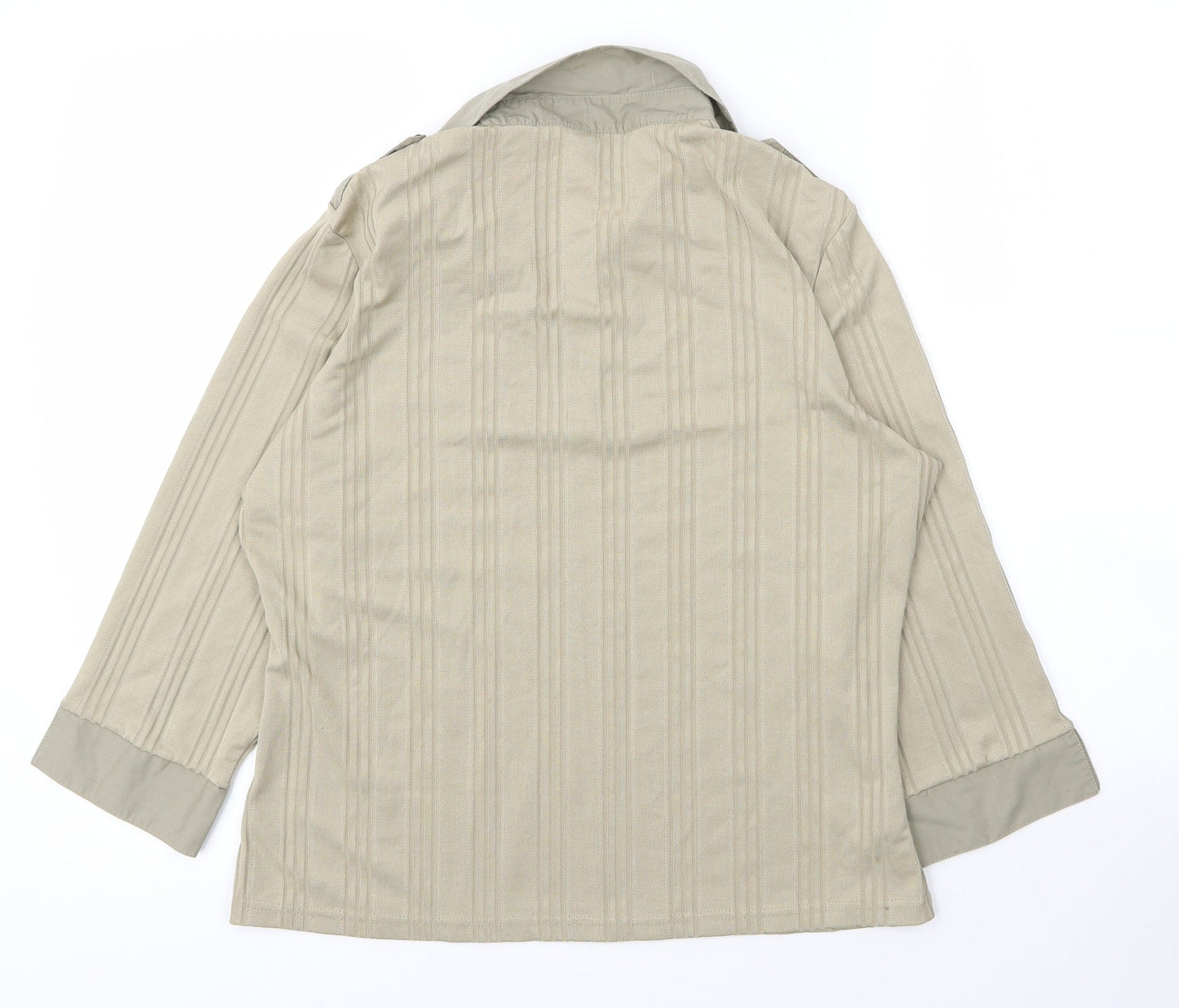 Papaya Womens Green  Cotton Basic Blouse Size 16 V-Neck
