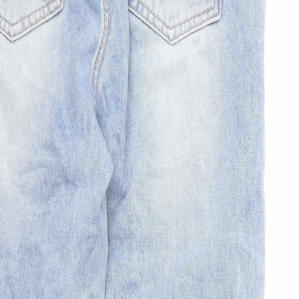 Monday Womens Blue  Cotton Mom Jeans Size S L24 in Regular Zip