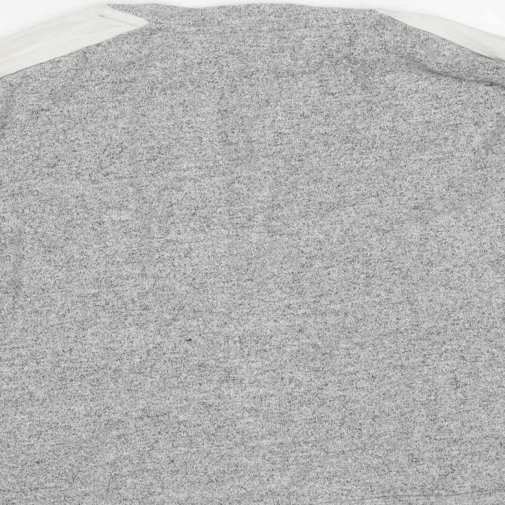 JEFF & CO Womens Grey  Viscose Pullover Sweatshirt Size 10