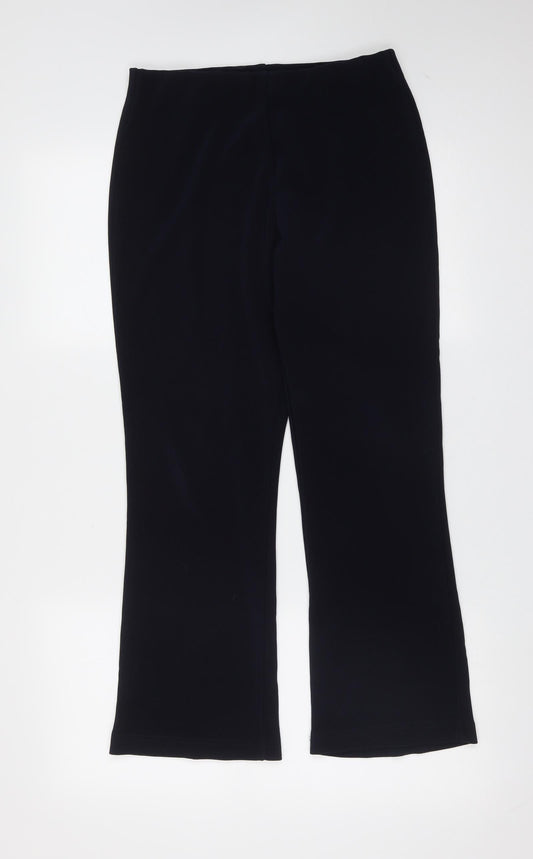xe Womens Blue  Polyester Trousers  Size 12 L26 in Regular