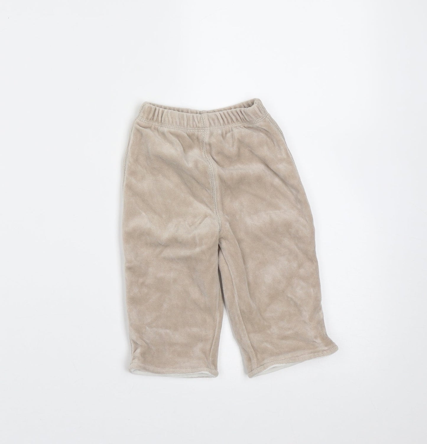 George Girls Beige  Polyester  Trousers Size 3-6 Months