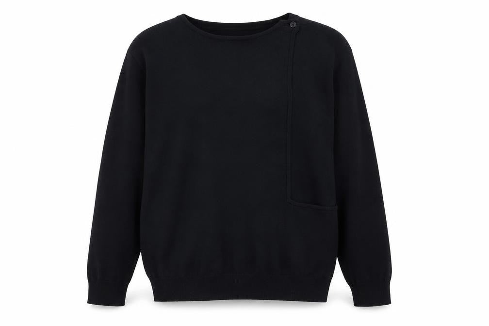 Galeries Lafayette Womens Blue Round Neck  Viscose Pullover Jumper Size M