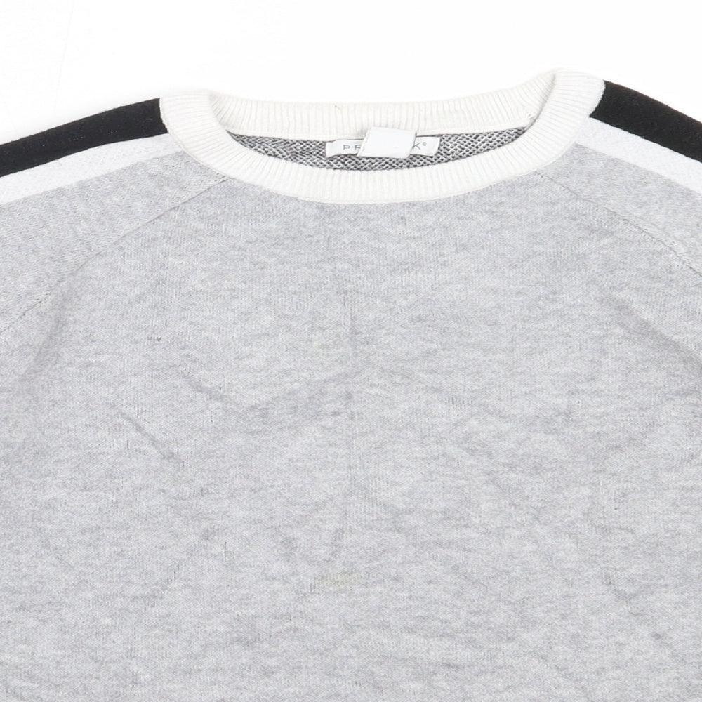 Primark Girls Grey Round Neck  Polyester Pullover Jumper Size 13-14 Years