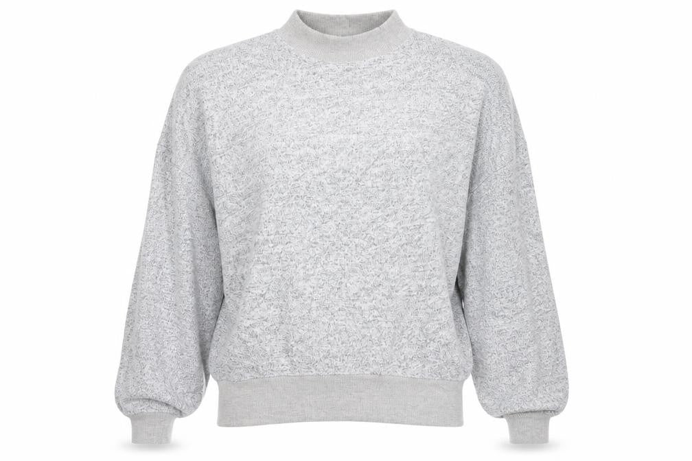 Topshop Womens Grey High Neck  Viscose Pullover Jumper Size 8