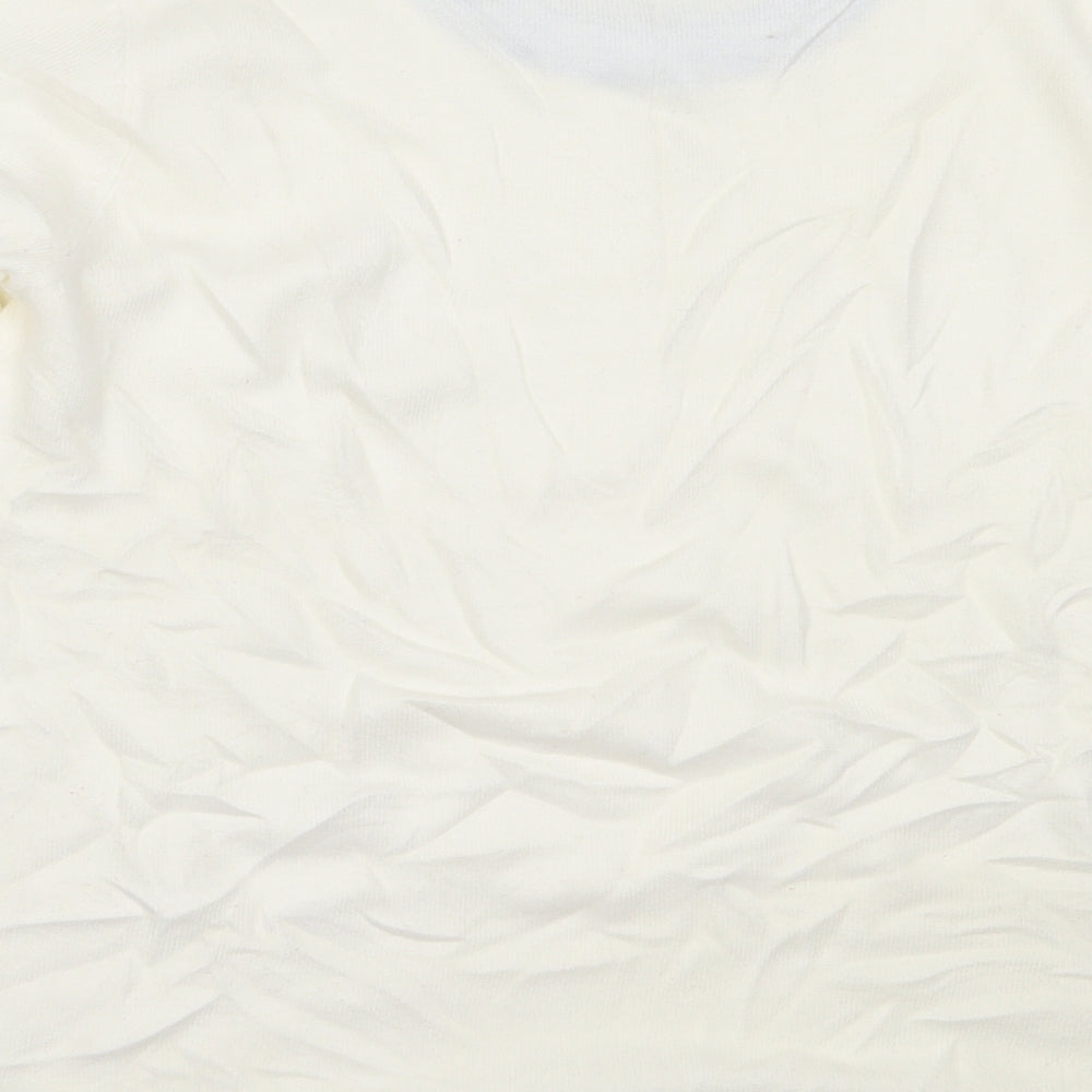 TIGI Womens Ivory Round Neck  Acrylic Pullover Jumper Size 18