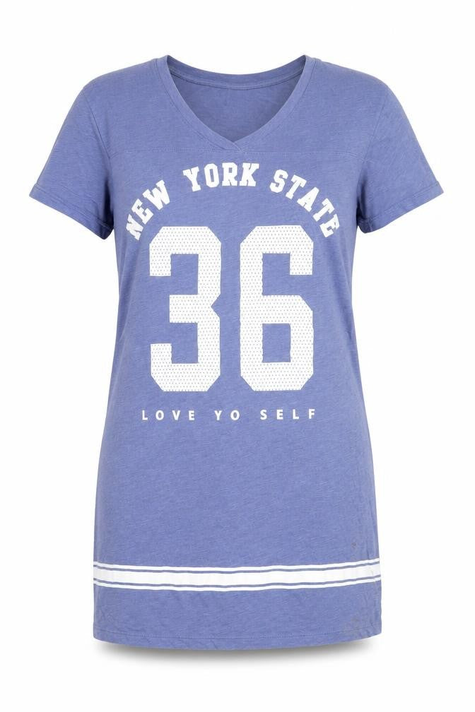H&M Womens Blue Solid Cotton Top Dress Size S