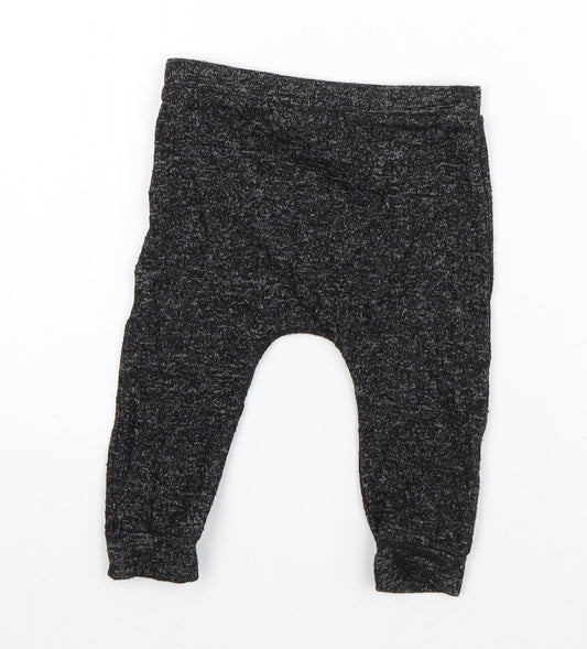 F&F Boys Grey  Polyester Jogger Trousers Size 6-9 Months