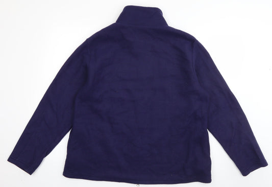 Anne de Lancay Womens Blue   Jacket  Size M  Zip